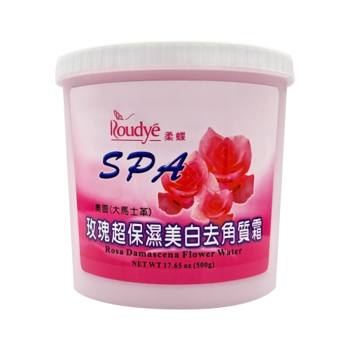 〔現貨〕柔蝶玫瑰美白去角質霜500ML 超保濕去角質 大馬士革玫瑰 香氛去角質 天然成分 維他命E 嫩白 磨砂膏