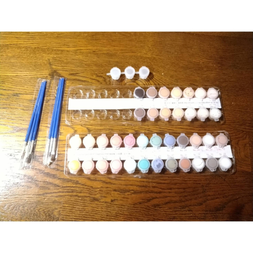 水彩 廣告顏料 水彩顏料 固體水彩 固態水彩 口袋顏料 38色 水彩筆6支