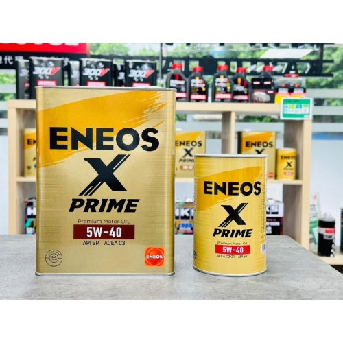 領劵【5公升組/超取免運】ENEOS X PRIME 5W40 4L+1L 頂級金桶 新日本石油 SP C3 關東車材