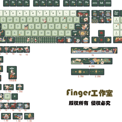 T92fu｜Finger工作室 愛麗絲主題鍵帽 PBT材質 MDA高度 鍵帽 現貨 快速出貨