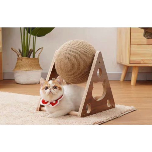 快速出貨【貓房東 CatLandlord】三角球球貓抓板 貓抓球 寵物玩具