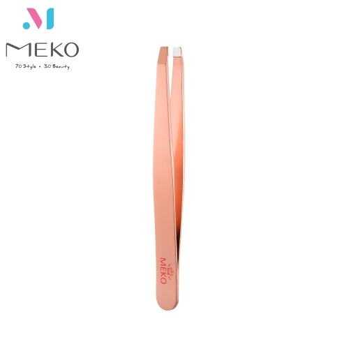 MEKO 玫瑰金平口眉毛夾 - (大) X-022