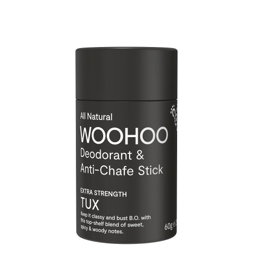 澳洲Woohoo神奇體香膏-木香(Tux)60g 汗味 體味 老人味 長效體香 無鋁鹽 環保紙管裝 無塑生活