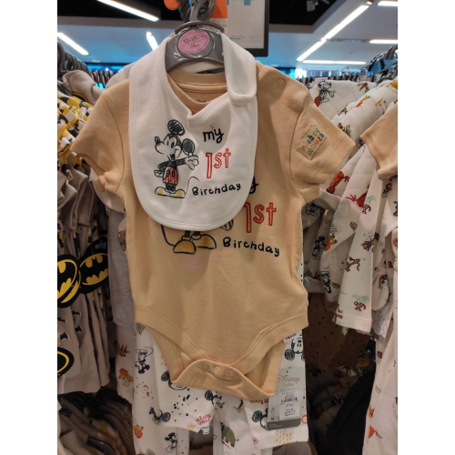 ?現貨?歐洲連線代購 Primark Disney 迪士尼 米奇 包屁衣 男寶 女寶 週歲 套裝 抓周套裝 生日套裝