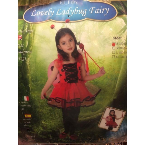 現貨台灣-萬聖節服裝,萬聖節裝扮,瓢蟲服裝.可愛動物裝,兒童變裝服-俏麗小瓢蟲