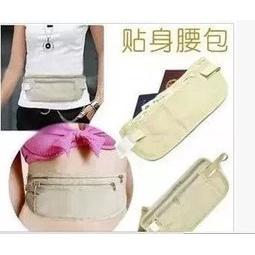 ??拉拉Lala＇s 旅行超薄貼身隱藏腰包戶外證件包錢包39