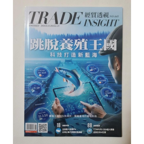 全新 【經貿透視 第645期】 跳脫養殖王國 科技打造新藍海 COMPUTEX 迎接AI狂潮 原價150元