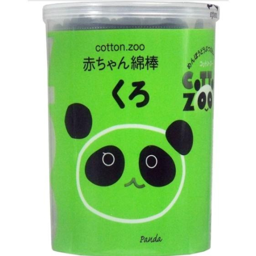 Cotton ZOO 黑色水滴型棉花棒 160支裝 嬰幼兒棉花棒 新生兒棉花棒 嬰兒棉花棒
