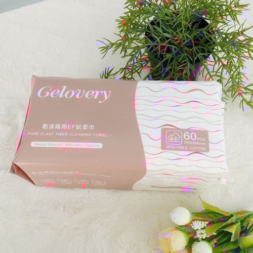乾濕兩用EF紋柔巾90g 60抽/1包