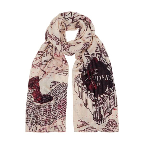 Peoria✿美國環球影城 哈利波特 劫盜地圖 圍巾 Marauder＇s Map Scarf