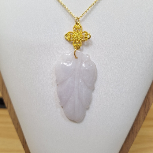 ✨️色漾軒✨️ 大葉有成 #天然A貨翡翠 #白翡翠