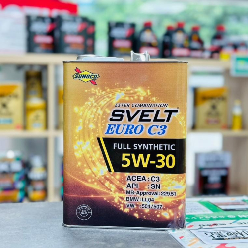 日本製 太陽石油 SUNOCO C3 5W30 SVELT EURO 5W-30 日本原裝 酯類 全合成 機油 關東車材