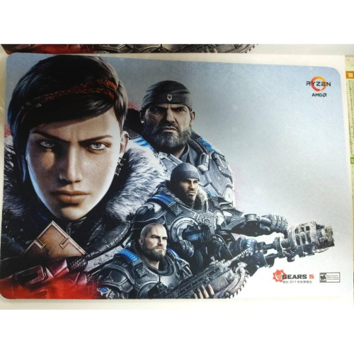 全新 GEARS 5 戰爭機器5 AMD RYZEN 聯名 滑鼠墊【限量】中版尺寸 鼠墊