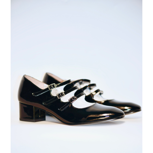 復刻 KINA Black patent leather Mary Janes 瑪麗珍鞋 高跟鞋