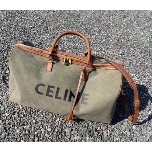 【Celine】賽琳女包男包帆布手提旅行包男女通用短途行李袋大容量旅遊登機包休閒運動包旅行袋健身包耐磨耐髒多功能大容量