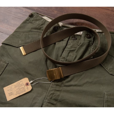 OFFICERS TROUSER BELT 代號DLA100-82-C 類公發美國軍官帆布腰帶