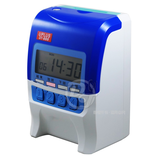 UIPIN微電腦液晶顯示四欄位專業打卡鐘 UT-888##加贈卡紙##