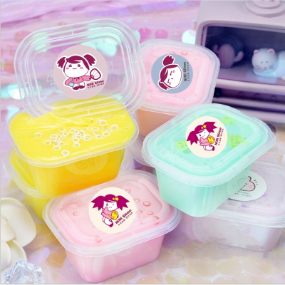 史萊姆 起泡膠 水果系列4入組 slime 舒壓玩具【迷你小舖】