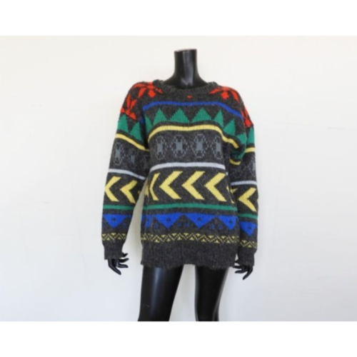 【植日生】古著符號圖毛衣