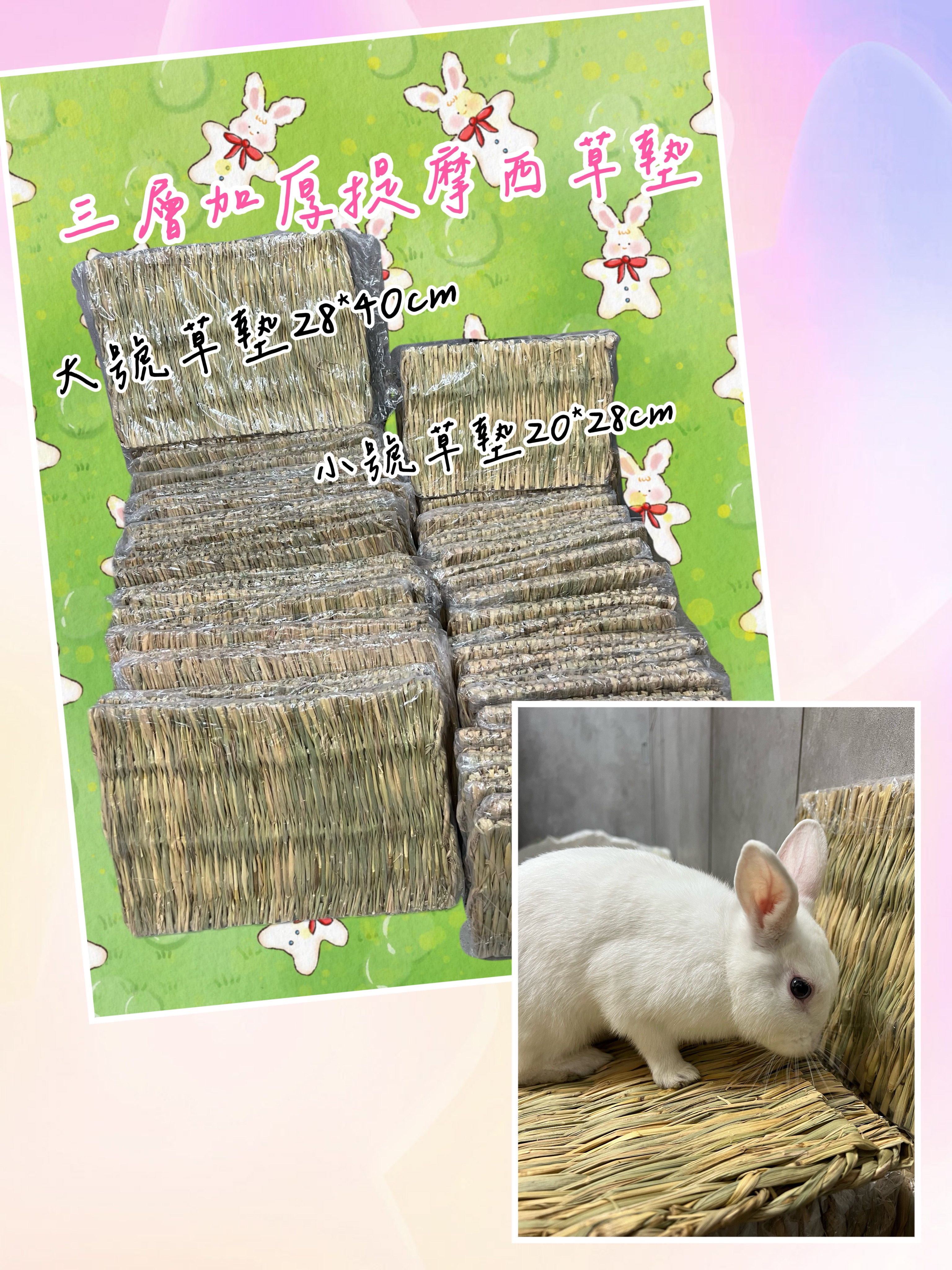 兔子、天竺鼠小寵草製系列