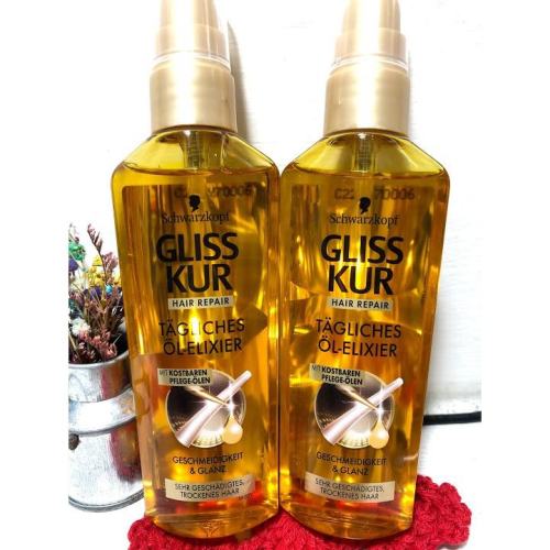 【德國現貨】Schwarzkopf施華蔻 Gliss 奢金免沖洗護髮油 75ml