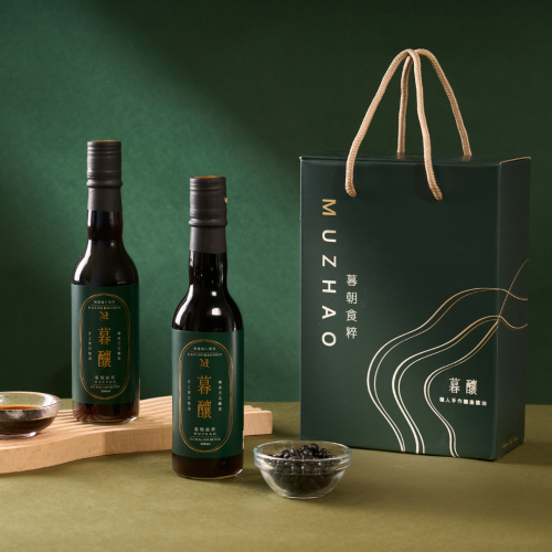 【暮釀】手作純釀造黑豆蔭油雙入禮盒 喝茶禮 入厝禮 不含化學添加 焦糖調色及甜味劑 無農藥及重金屬殘留