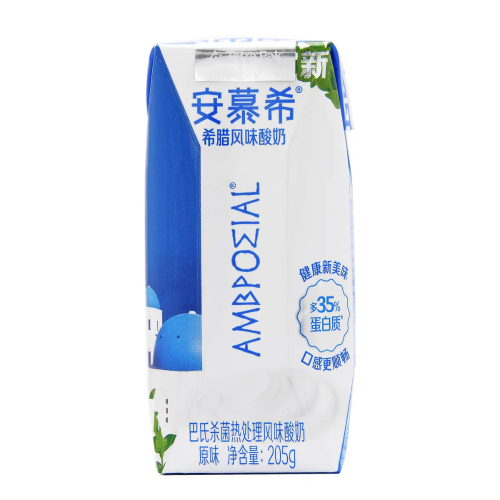 ［預售，7天後出貨，能等才下單］新日期安慕希原味酸奶205克×12瓶