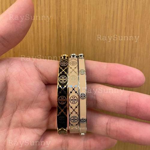 RS限時代購TB正品優惠Tory Burch 2023早秋飾品 經典LOGO手環 包裝皆與專櫃相符有購證可安心選購