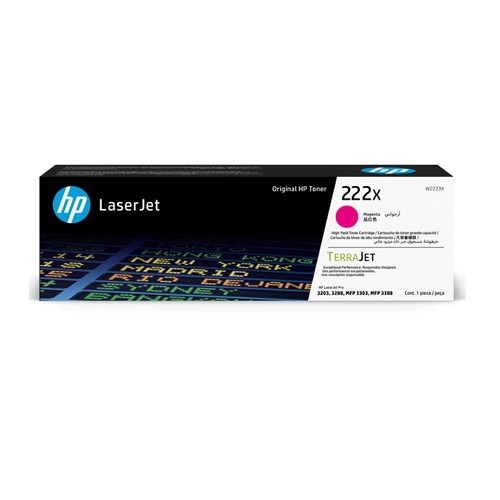 HP 222X 紅色碳粉匣高印量 W2223X