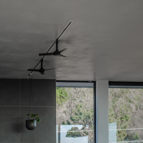 日本 003389 DUCT RAIL FAN DC basic 40 軌道燈循環風扇 基本款 直徑40cm