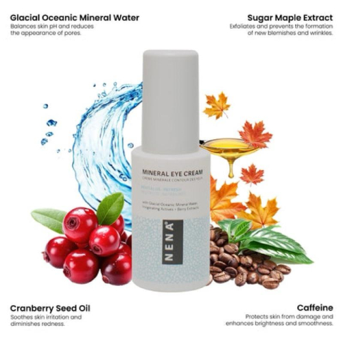 現貨 加拿大NENA SKINCARE Mineral Eye Cream 透明質酸咖啡因礦物眼霜