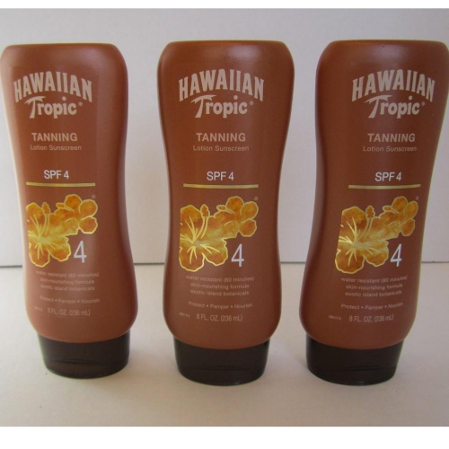 ?Hawaiian Tropic ? 熱帶夏威夷助曬乳液 SPF 4 防曬系數4 快速黝黑 防水型助曬乳