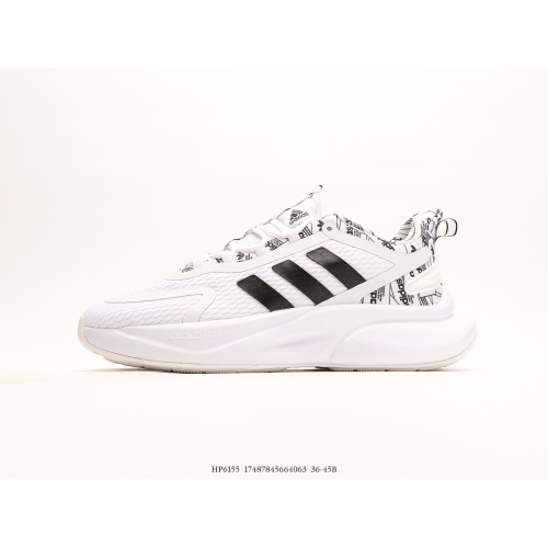 阿迪達斯adidas ALPHABOOST V1 Sustainable 舒適潮流BOOST爆米花 低幫跑步鞋