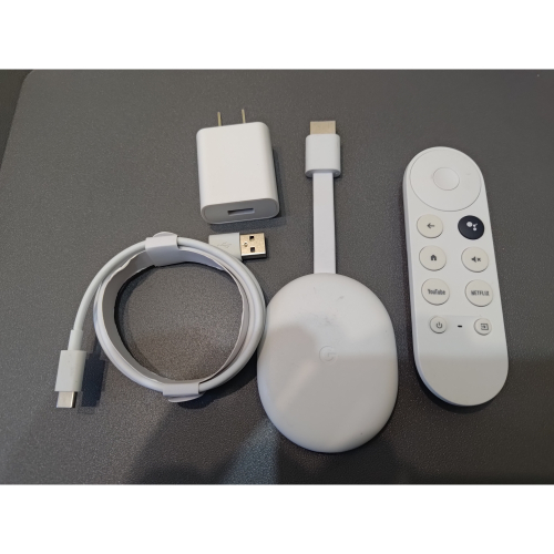 二手良品 台灣現貨 免費越獄 Chromecast with Google TV 4K 電視盒 電視棒-散裝