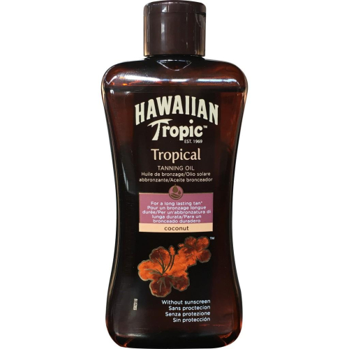 《熱帶夏威夷助曬油Dark Tanning Oil》卡尼爾Garnier淡味助曬油助曬劑防曬乳椰子油衝浪海灘沖浪玩家最愛