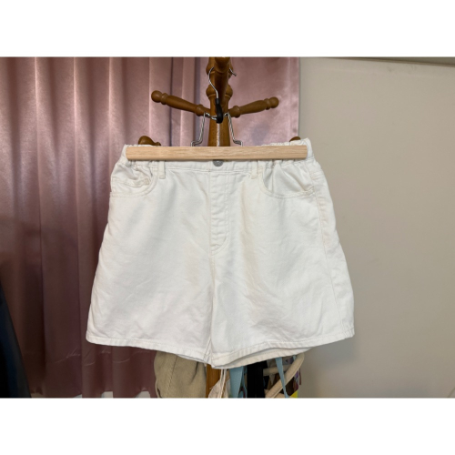 Uniqlo 優衣庫 女裝 女童 牛仔褲 牛仔短褲 白色牛仔褲 白褲 短褲