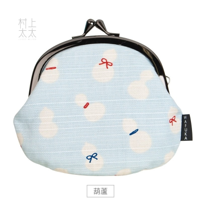 【WAFUKA/日本製】和布華 和風珠扣零錢包3.3寸 珠扣 收納包 小物收納 和風雜貨 純棉