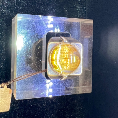 巴西天然貓眼鈦晶戒指