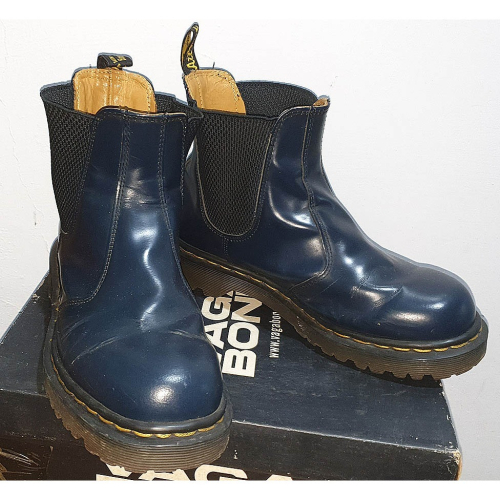 二手 正品Dr.martens 馬汀鞋 墨藍色 雀爾西短靴(無外盒)