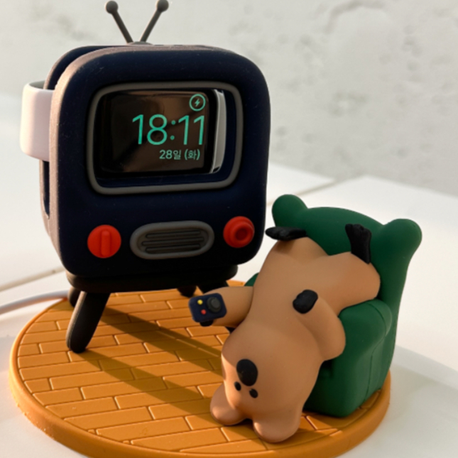 ［現貨］S小姐姐韓國代購??韓國文創Dinotaeng短尾袋鼠 Apple Watch充電座 韓國小物 手錶配件