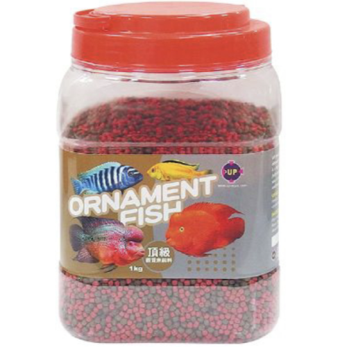 UP 雅柏 頂級觀賞魚專用飼料 (1kg) 魚飼料 慈鯛 錦鯉 血鸚鵡 海水魚 燈科 孔雀 小型魚 底棲 E-235