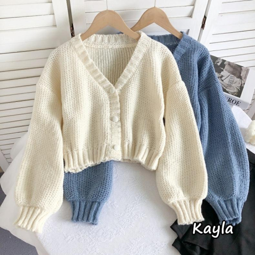 預購?免運? 慵懶風長袖針織開衫毛衣外套 A0878 #Kayla.girl #少女愷拉 #實穿
