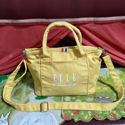 ELLE 英國小獅 雙品牌 大容量 托特包 手提包 肩背包 斜背包 488