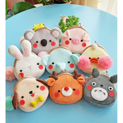 【Diy親手縫更有愛♡現貨】《可愛斜背包口金包8款》龍貓 無尾熊 麋鹿 玻尿酸鴨 貓 狗 豬 搖粒絨 手作材料包/免裁剪