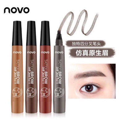 [BJ商城］正品 NOVO 四分叉持久水眉筆 四頭眉筆液體眉筆防水防汗 水眉筆 液體眉筆