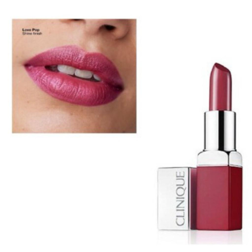 現貨?Clinique 倩碧 13 Love Pop兩用唇膏打底護唇膏+口紅Pop Lip Colour 甜莓粉3.9g