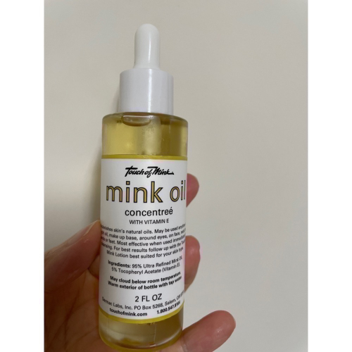 美國買回 全新 現貨 touch of mink 2oz 貂油Mink Oil Concentree