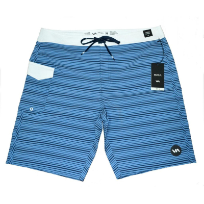 RVCA【38腰】海灘褲 衝浪褲 泳褲 四向彈力 Blue 大尺碼 全新 現貨 美國購入 保證正品