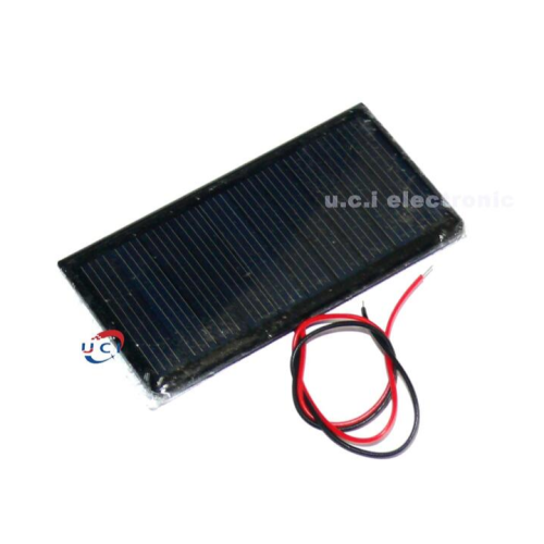 【UCI電子】(J-3) 太陽能板滴膠板68*36 5v 60ma 0.3W帶線光伏電板組件 太陽能板