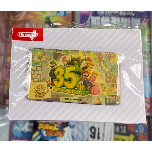 （不含遊戲） NS Switch 超級瑪利歐兄弟 35週年 磁鐵 磁貼 特典 全新品［士林遊戲頻道］